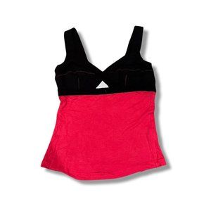 Y2K Bright Pink and Black Top